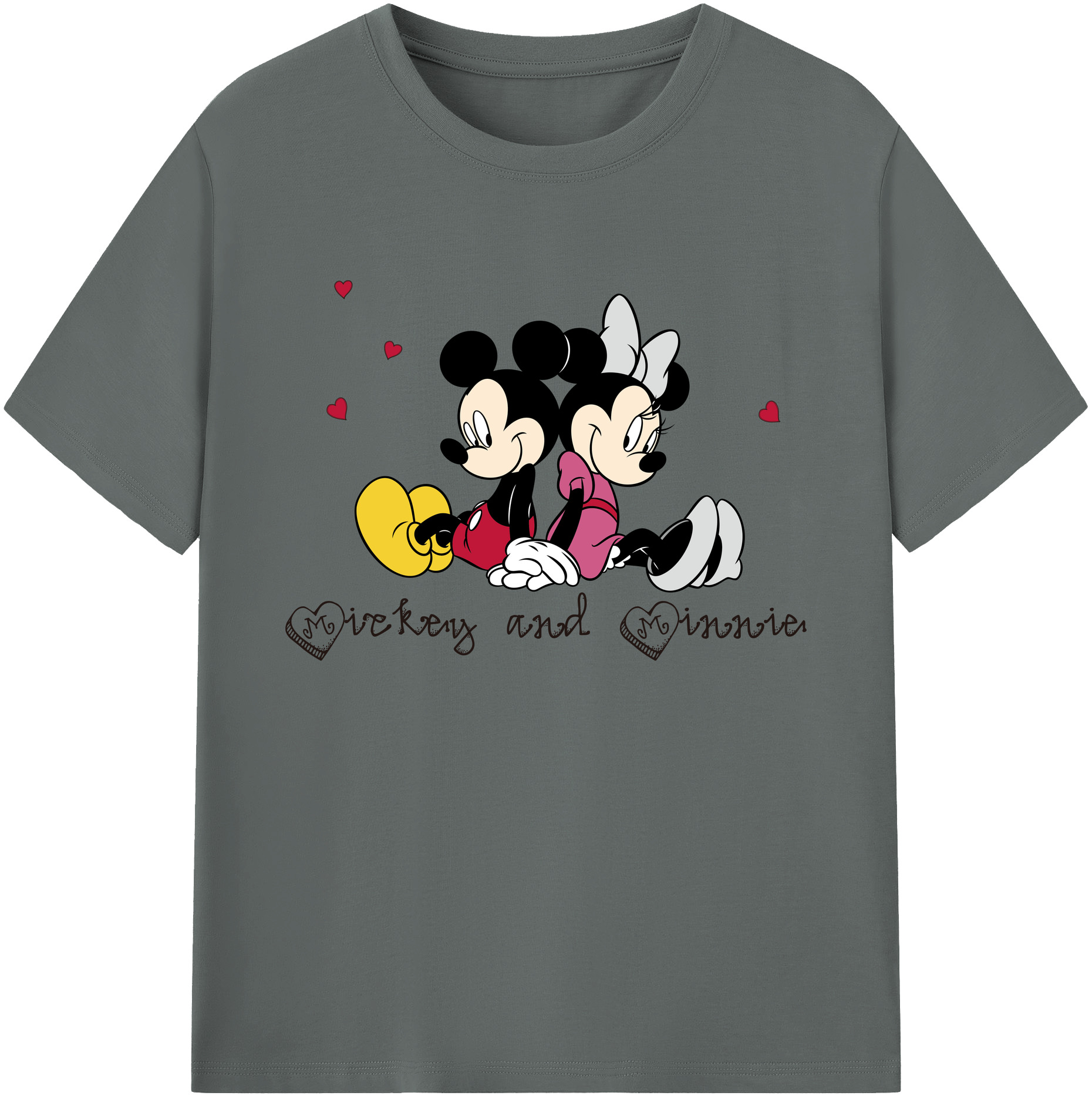 ミッキーマウス Mickey Mouse 綿100％ メンズ半袖Tシャツ｜肌触りやわらか＆通気性